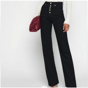 Reformation Black High-Rise Wilder Jeans